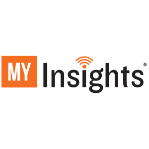 MyInsights logo in black and orange